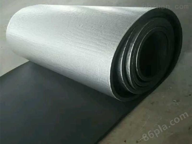 3公分厚贴方格铝箔难燃B1级橡塑板生产