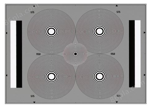 环形波带片分辨率测试卡相机串色干扰测试图TE152