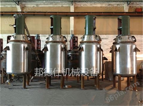 供应天津不锈钢反应釜 腹膜胶成套生产设备